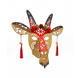 Золота дерев&rsquo;яна різдвяна маска Кози Goat002 фото 1